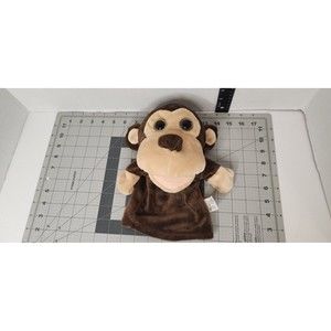 Jungle Friends Monkey Hand Puppet Plush Mouth Kelly Toy Wildlife Sparkling Eyes